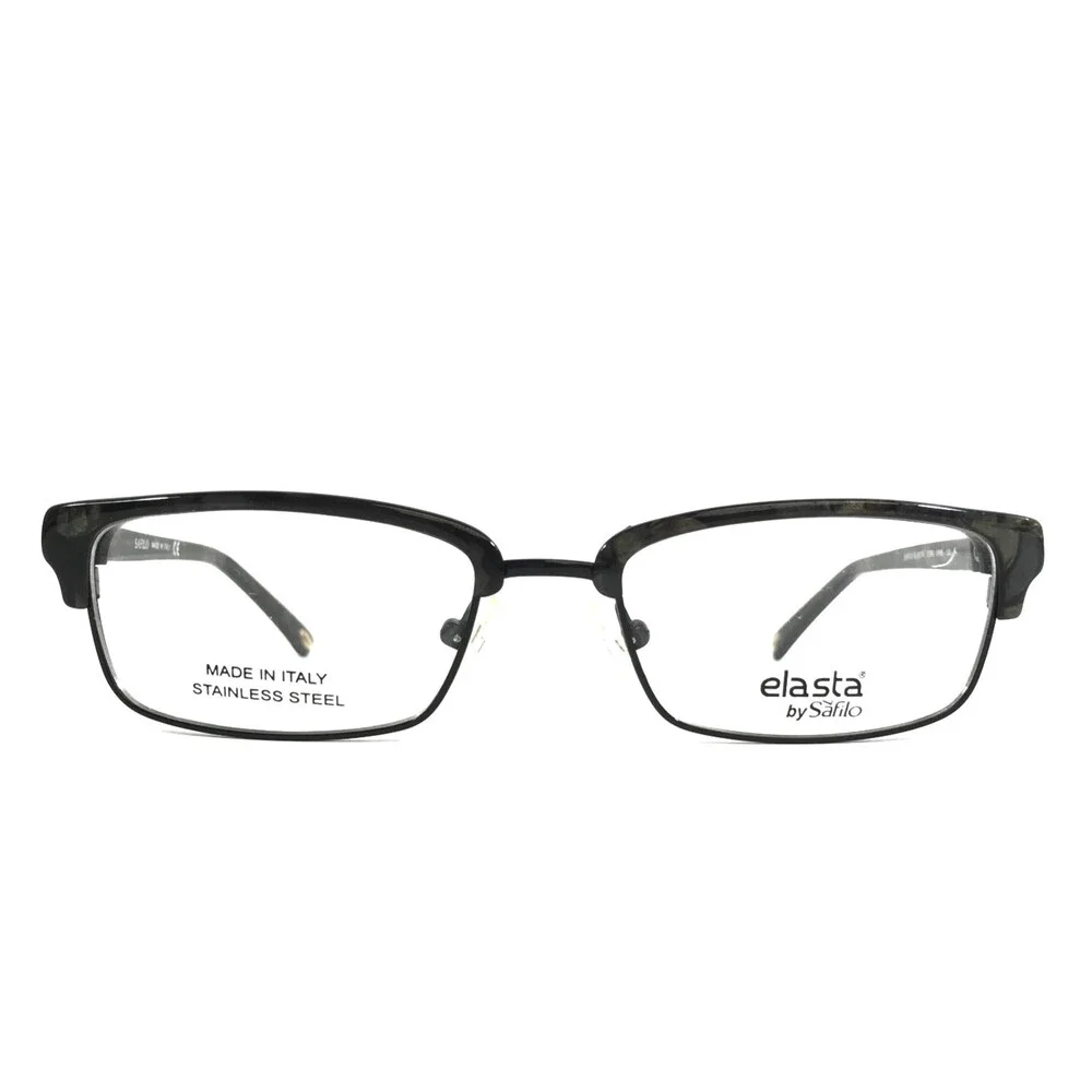 Elasta by Safilo Eyeglasses Frames 5799 OFN5 Black Gray Marble 51-17-130
